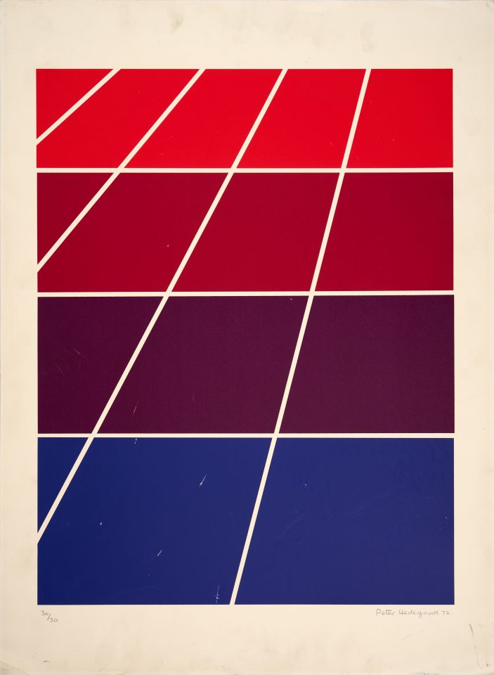 geometric abstract, lines, red purple blue