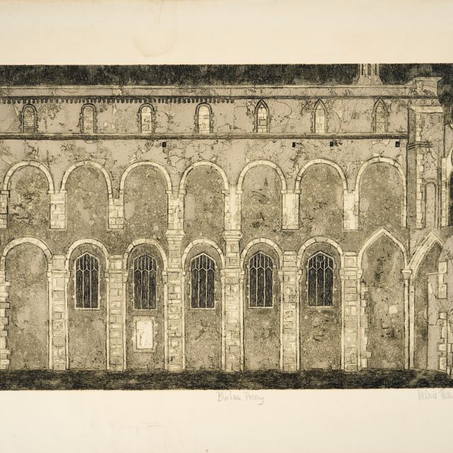 architecture, inside priory, windows