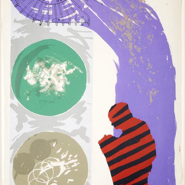 abstract with figure, circles