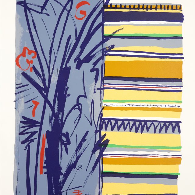 abstract, green lilac and blue