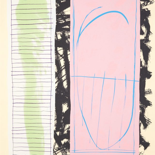 abstract, large pink rectangle