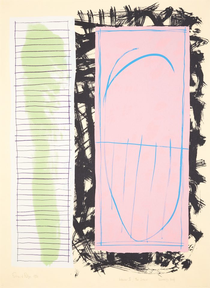 abstract, large pink rectangle