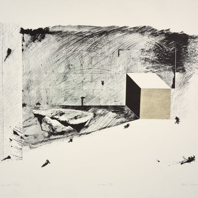 semi abstract, cube, light and shadows