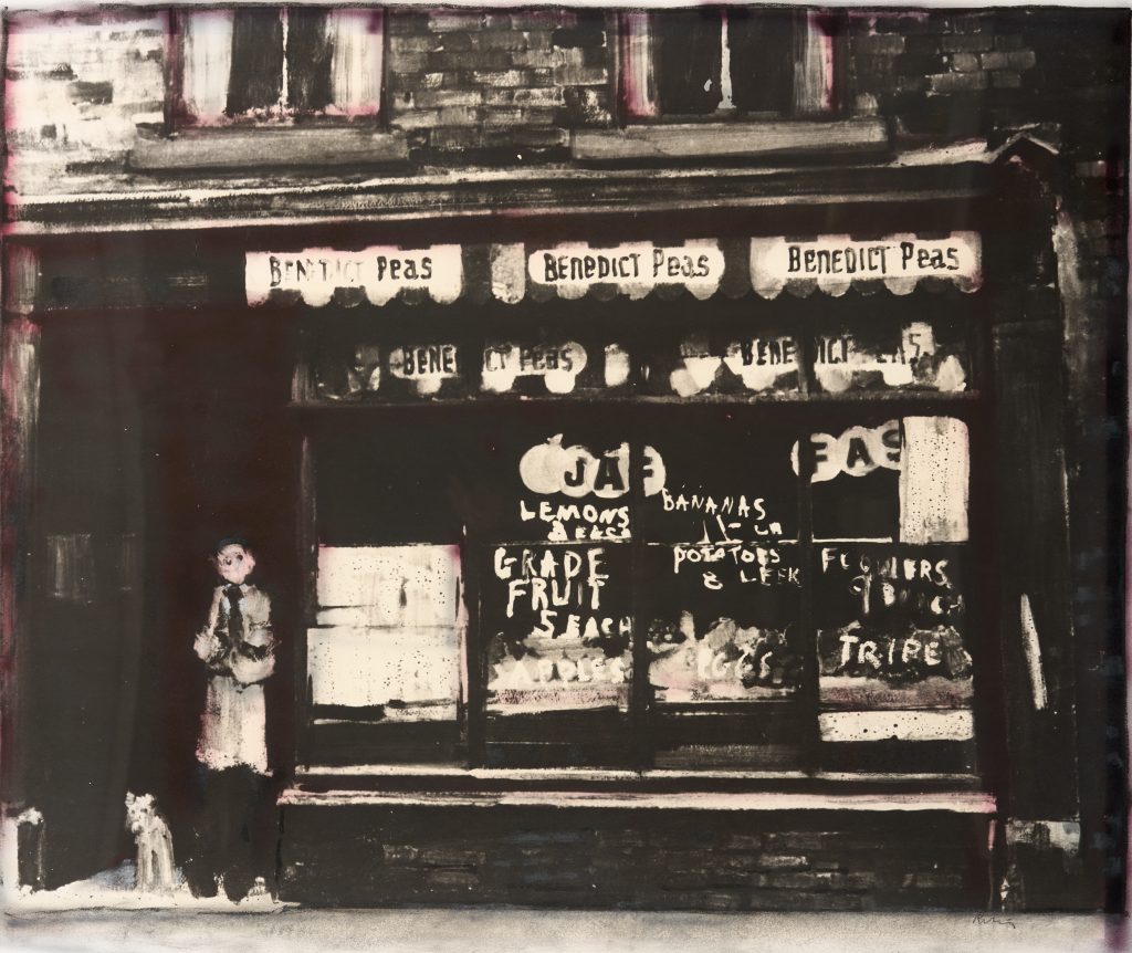 Greengrocer's Shop, monochrome