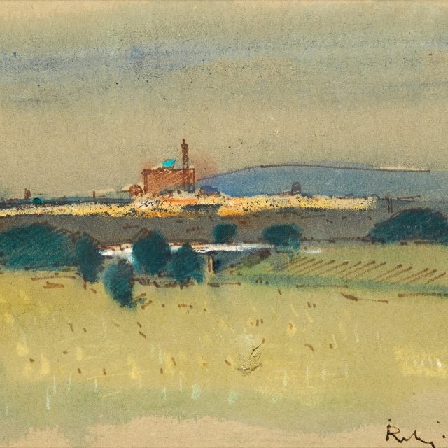 small landscape, mill