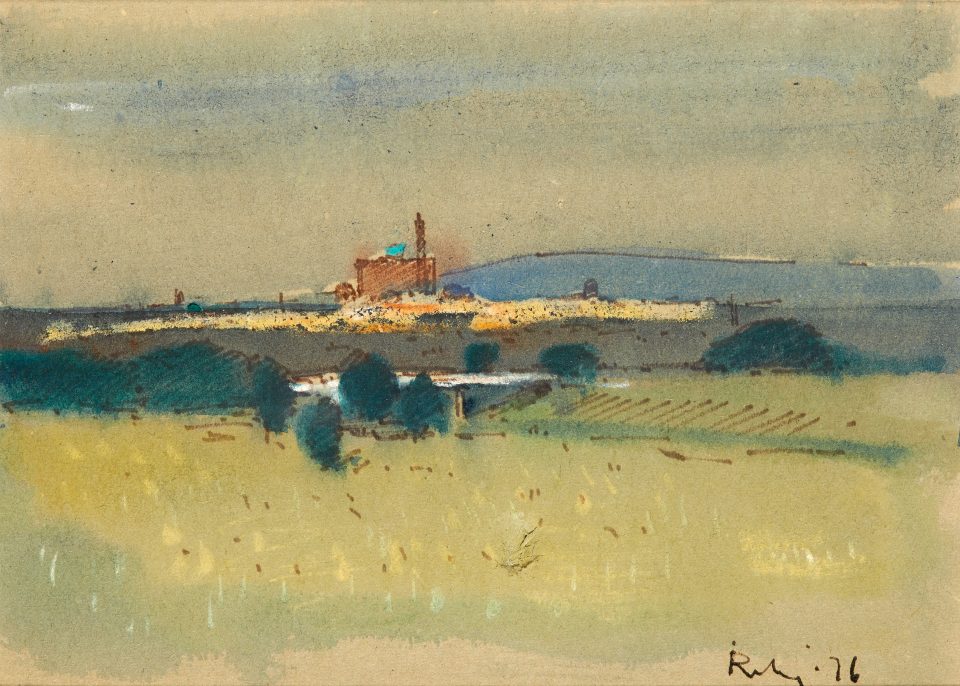small landscape, mill
