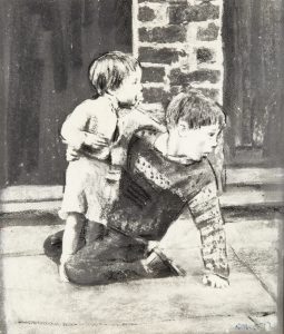 figures, boy and brother