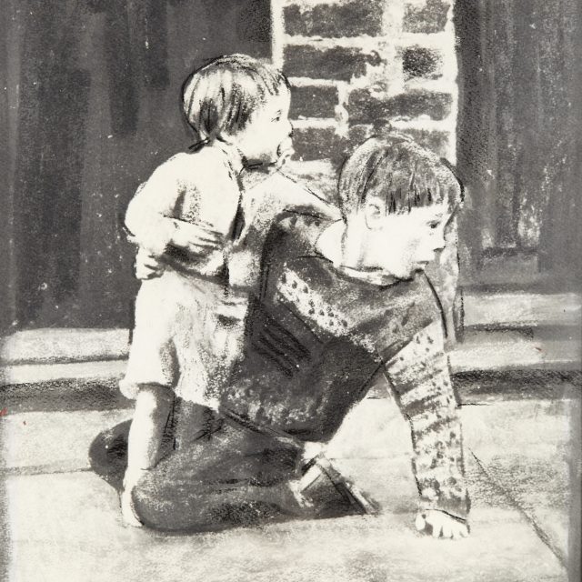 figures, boy and brother